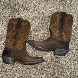 Justin Boots Tan Leather‎ Western Boots